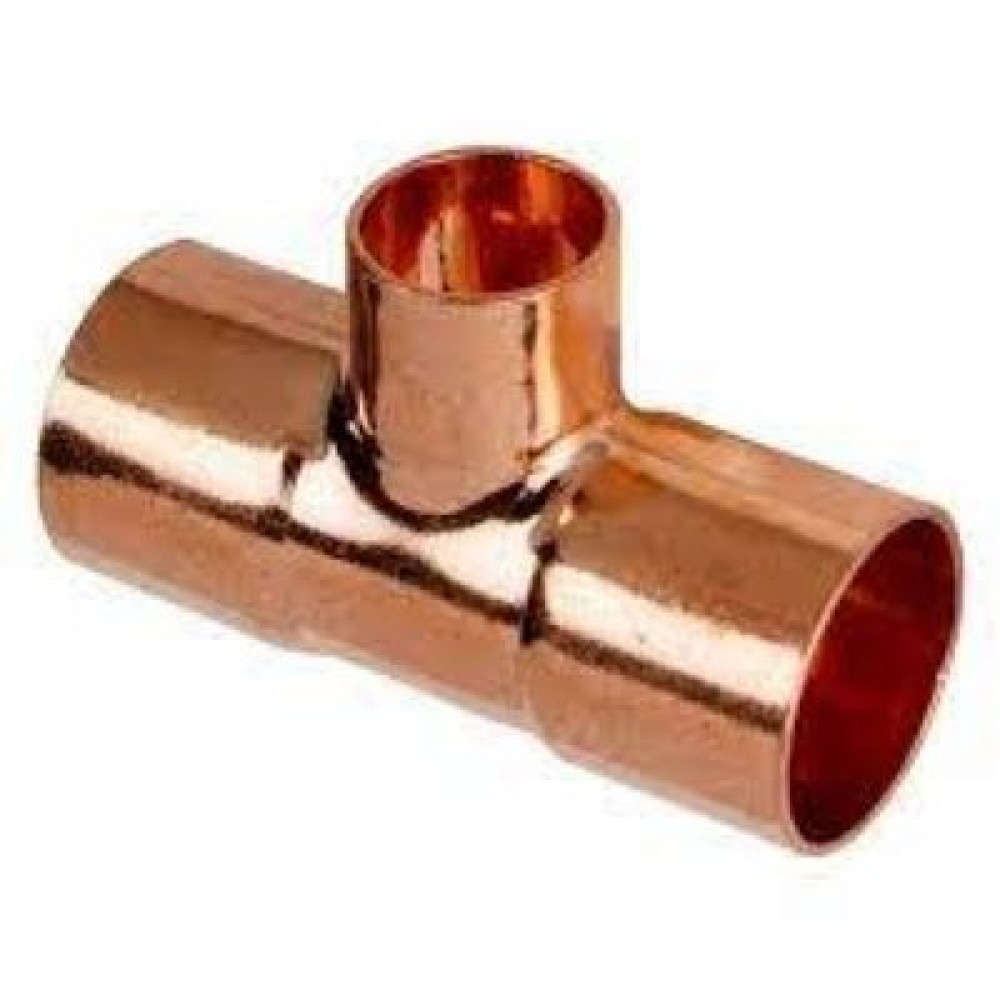 COPPER TEE REDUCER 1 3-8 X 1 3-8 X1 1-8 INCH NIBCO No 02258A تي نقاص