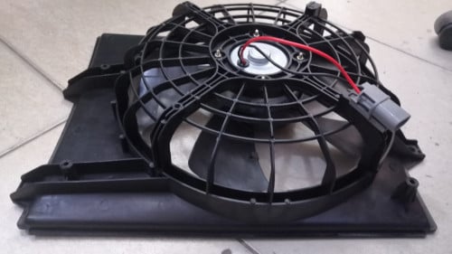 #13307C مروحة تبريد لديتر باص  شيفيليان / RADIATOR FAN NISSAN BUS CIVILIAN 24V ab-2326