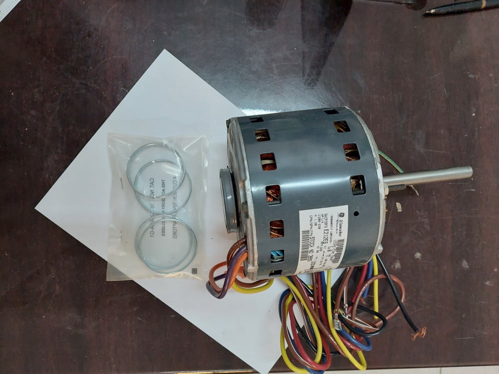 #02604A ماطور مكيف 1/4 حصات230  فولت / AC MOTOR 1/4HP SINGLE SHAFT 3 SPD REVERSIBLE