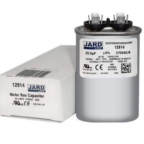 #01255A كباستر 20 يو اف 370فولت /RUNNING CAPACITOR 20UF 370V  OVAL AMRAD