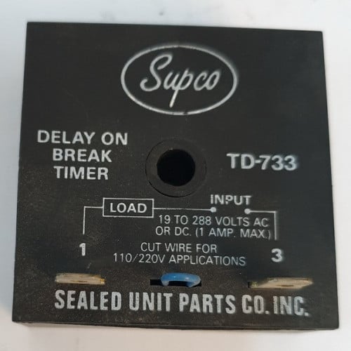 TIMER RELAY TD-733 3 MINUTES FIXED No 05956A  تايم ريلي سوبكو 3 دقايق