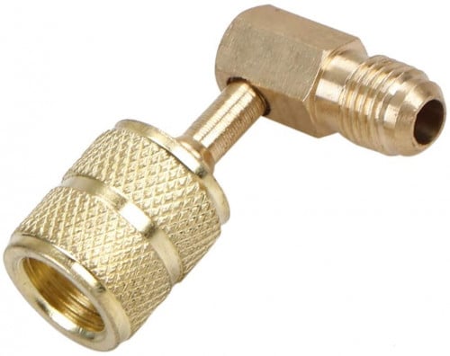 #02179W بلف تعبئة فريون سيارات امريكي /CT-10 QUICK SWIVEL VALVE ANGLE 1/4"X1/8"