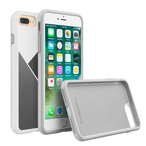 غطاء راينو شيلد ستيل للايفون 7 بلس و 8 بلس أبيض