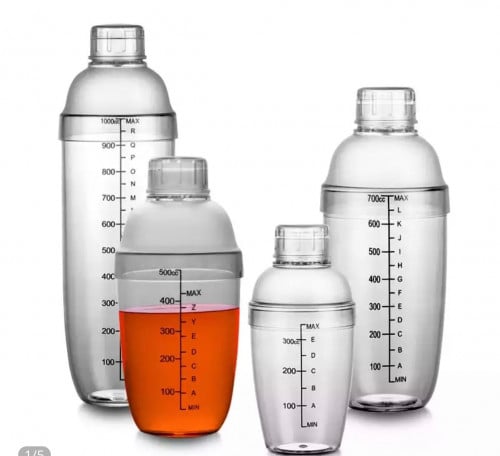 شيكر بلاستيك لخلط المشروبات الباردة سعة 550 مل