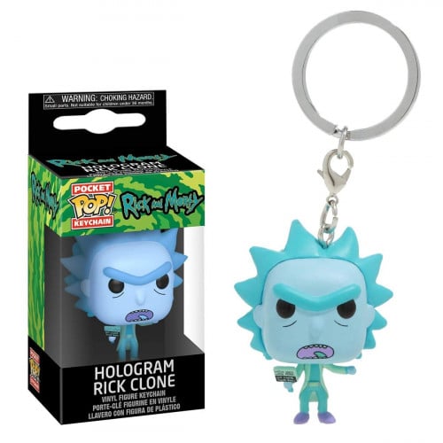 Pocket Pop! Keychain: Rick and Morty - Hologram Rick Clone