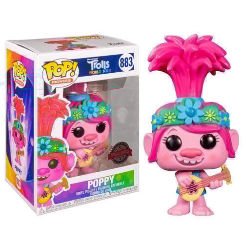 Funko Pop! DreamWorks: Trolls World Tour - Poppy With Guitar (EXC)