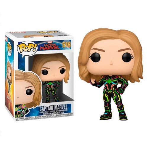 Funko Pop! Marvel: Captain Marvel - Captain Marvel with Neon Suit