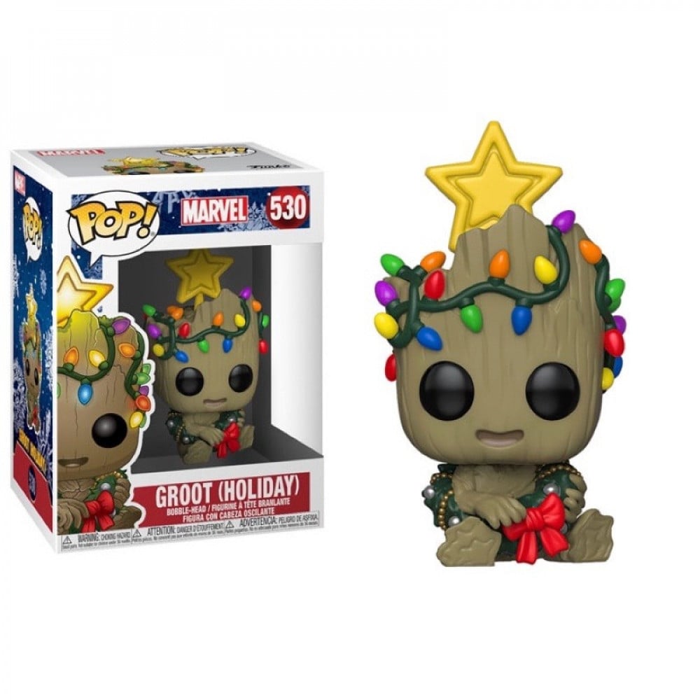 Funko Pop! Marvel: Holiday - Groot with Wreath