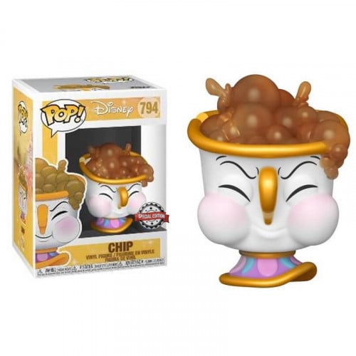 (EXC) Funko Pop! Disney: Beauty and The Beast - Chip With Bubbles