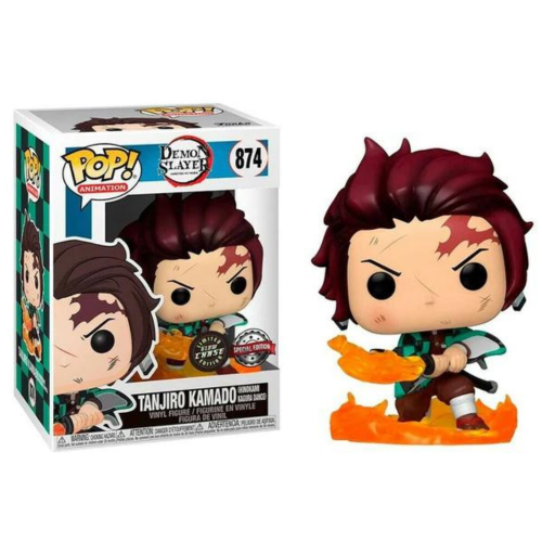 (Chase) Funko Pop! Animation: Demon Slayer- Tanjiro with Flaming Blade