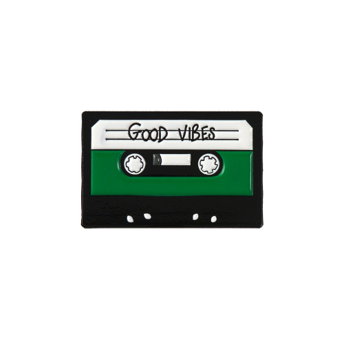 Good Vibes Cassette Pin