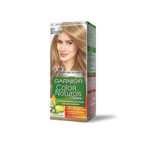 غارنيية صبغة اشقر فاتح رمادي عميق 8.11