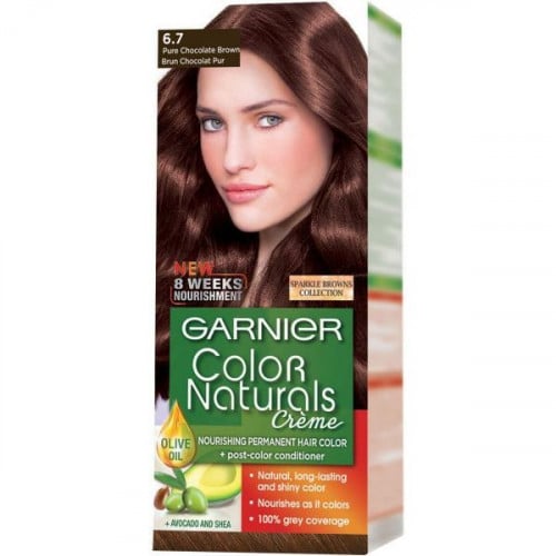 غارنييه كولر ناتورلز بني شوكولا نقي 6.7 صبغة شعر