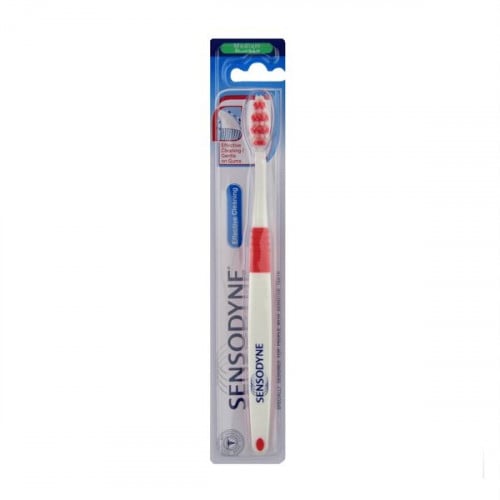 Sensodyne Effective Cleaning Toothbrush, Blue, Medium