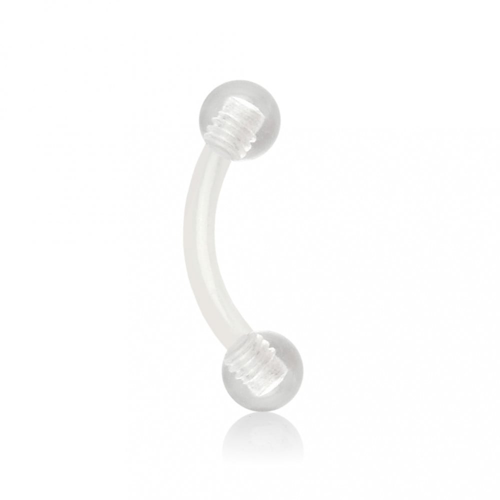 16G Acrylic Flexible Curved Barbell