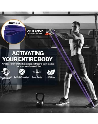 مطاط مقاومة بنفسجي 35 - 85 باوند