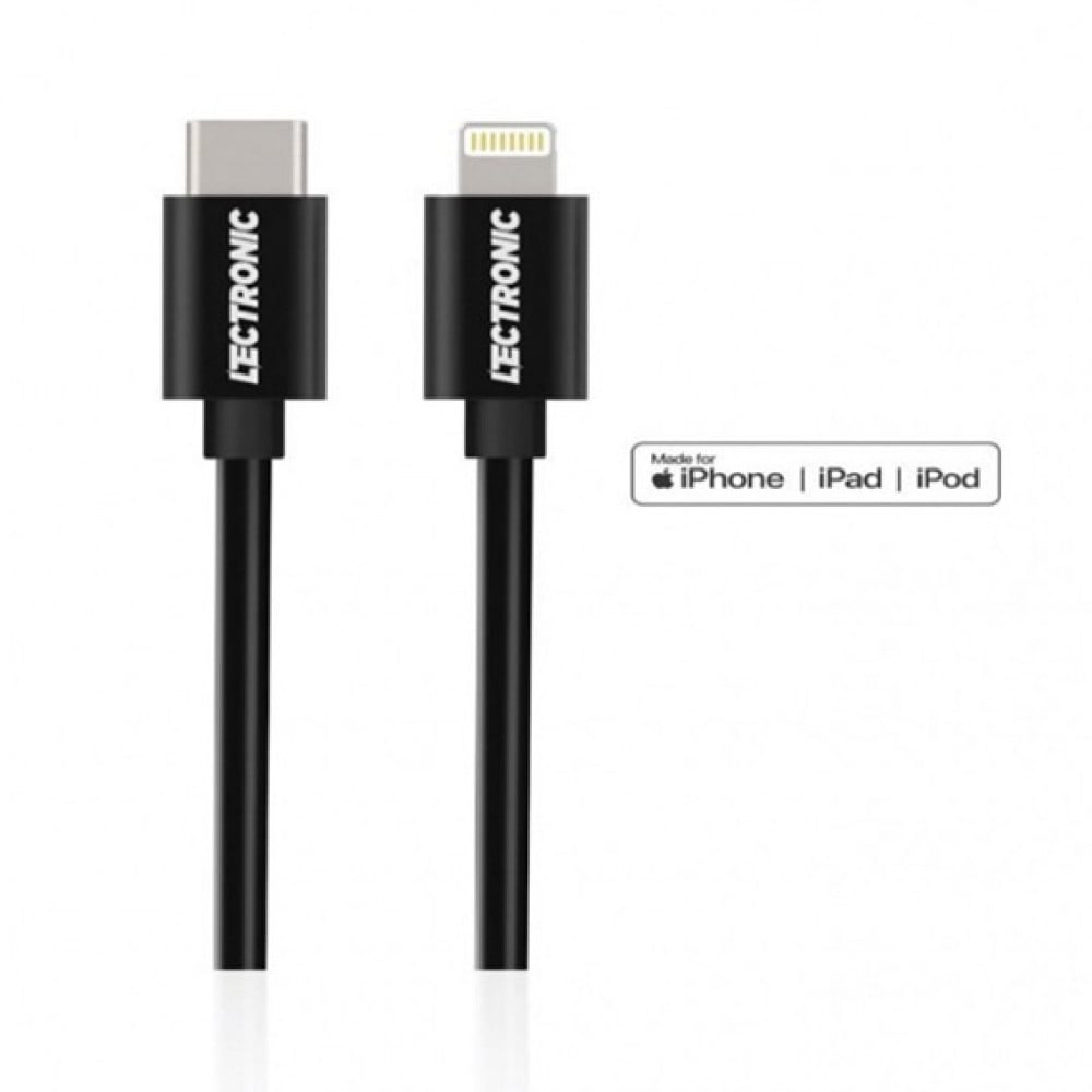 كيبل ليكترونك للايفون بمنفذ USB 1.5M معدني- معتمد