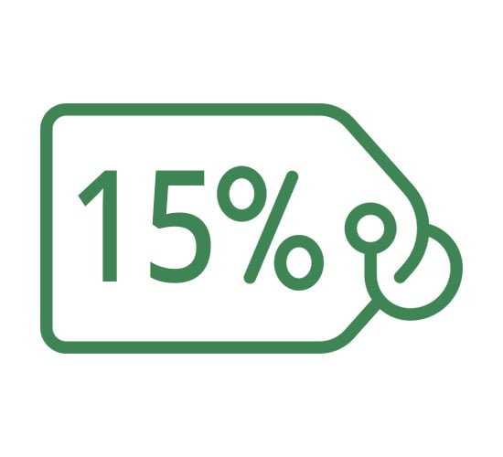 خصم إضافي 15%
