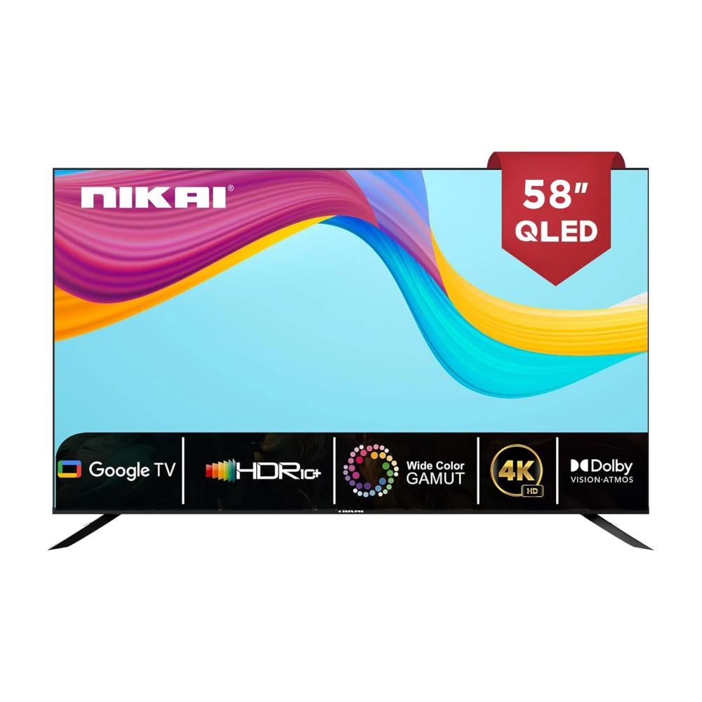نيكاي شاشة تلفزيون 60 بوصة سمارت - QLED - 4K UHD - أسود - NPROG60QLED