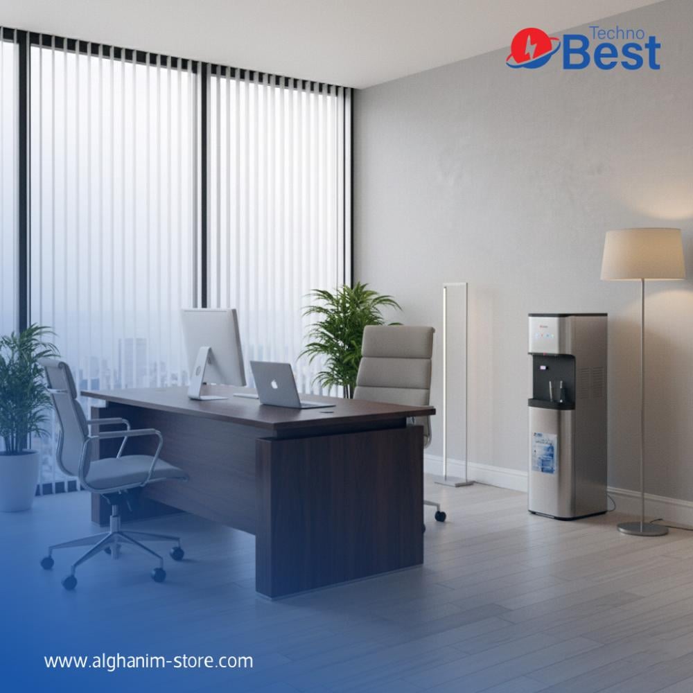 برادة ماء تكنو بيست تحميل سفلي - حار/بارد/معتدل - أسود وفضي - BWD-007