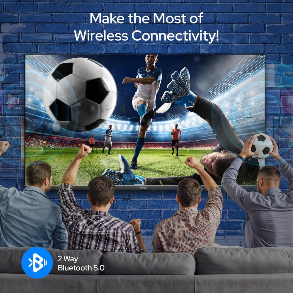 شاشة ذكية امبكس فيستا 70 بوصه UHD بجودة 4K نظام تشغيل ويبوس وريموت سحري موديل FIESTA70SMART