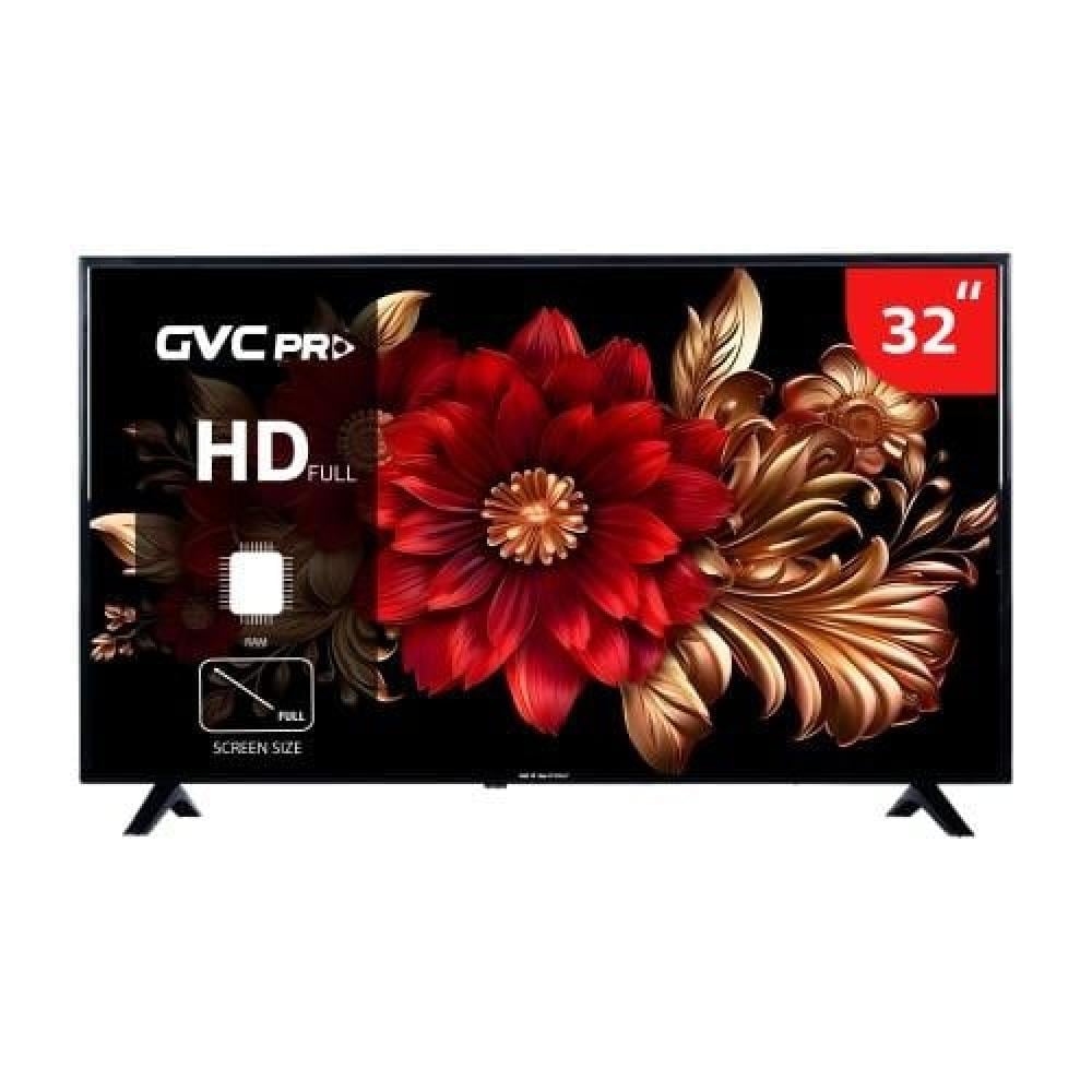 شاشة جي في سي برو بوصة LED بدقة HD مع حامل جداري موديل LD-32TV
