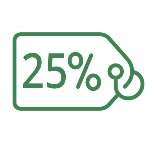 خصم إضافي 25%