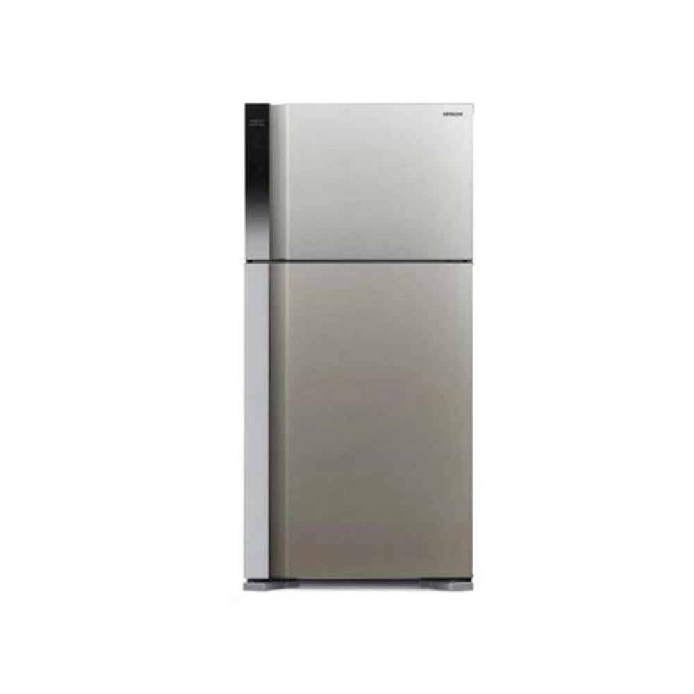 هيتاشي ثلاجة 19.4 قدم مكعب انفيرتر - إضاءة LED - فضي - R-V700PS7K-1BSL