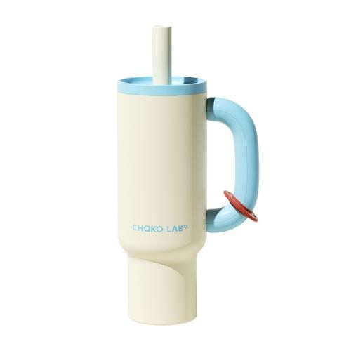 Bawang Thermos cup ابيض وأزرق