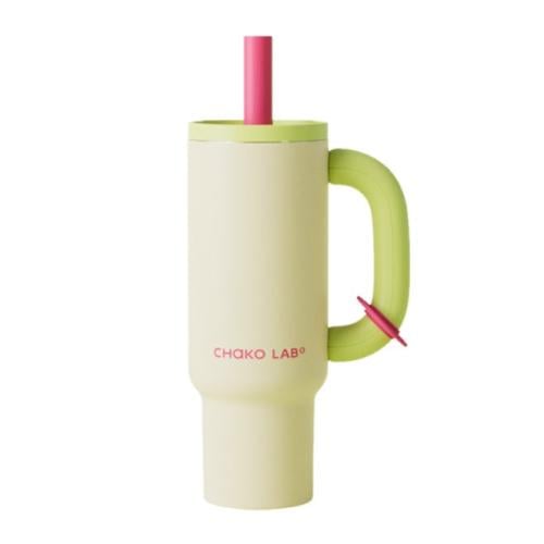 BAWANG CERAMIC THERMOS CUP اخضر وبينك
