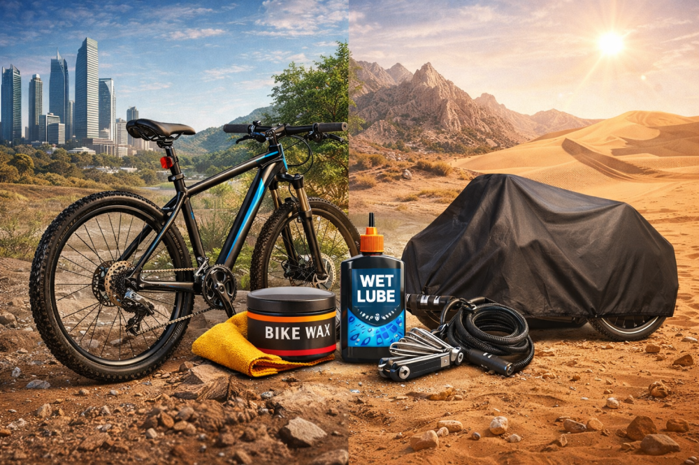 كيف تحمي دراجتك الهوائية من الصدأ والرطوبة في المملكة العربية السعودية