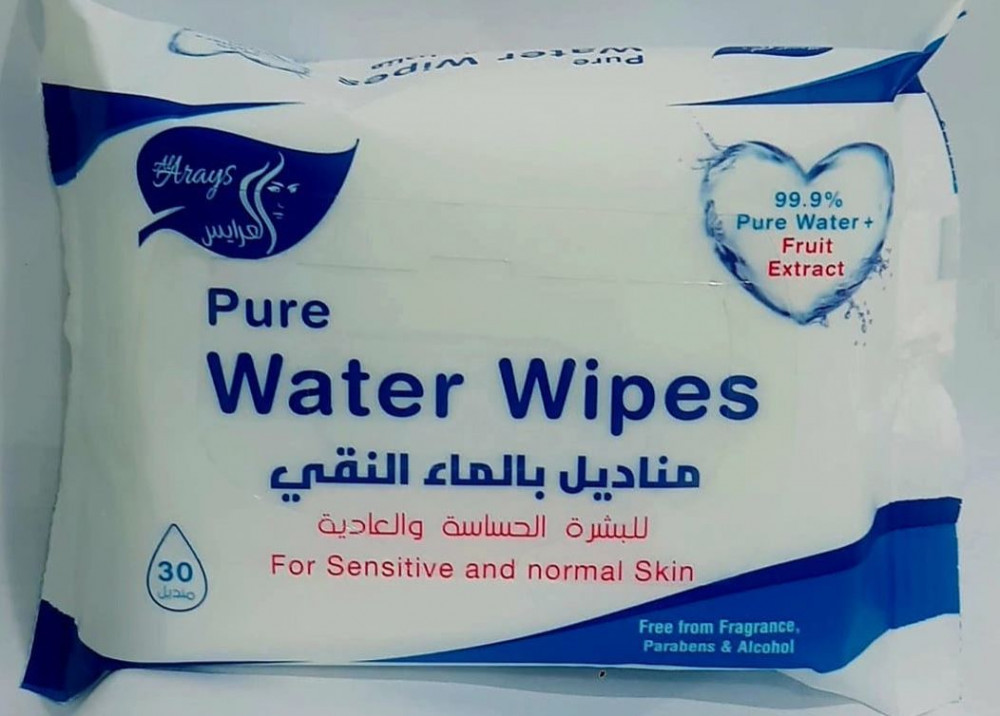 Pure Water Wipes, 30 ct