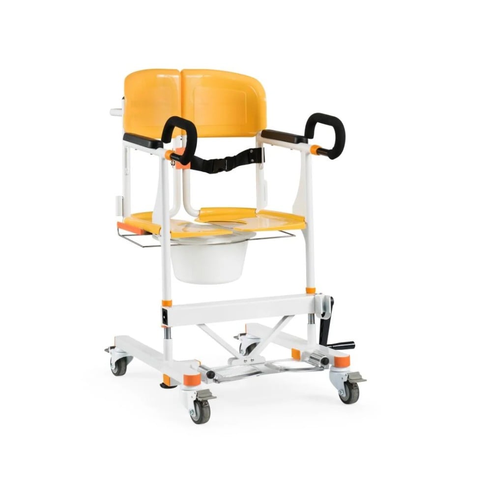 Multi-Function Senior Wheelchair with 180° Patient Lift