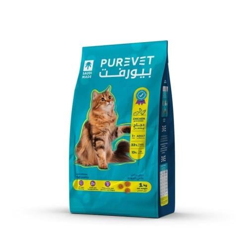 بيورفت طعام جاف للقطط البالغة دجاج وبطاطس BUREVET...