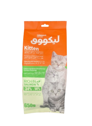 ليكووو دراي فود للقطط الصغيره بالسلمون Kitten SALM...