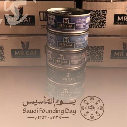 عرض يوم التأسيس على معلبات مستر كات (كرتون)