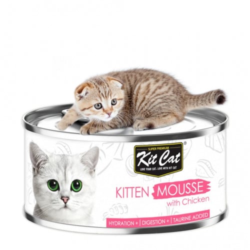 كت كات مهروس للقطط الصغيرة مع الدجاج 80غ Kit Cat K...