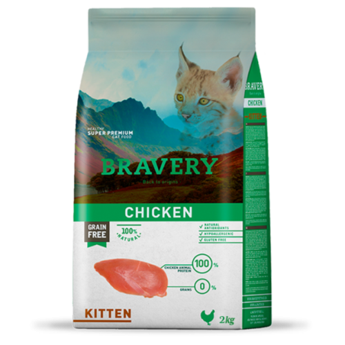 بريفري طعام جاف للقطط الصغيرة دجاج BRAVERY CHICKEN...