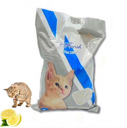 رمل فرش كات نكهة الليمون 30 لتر Fresh Cat Litter L...