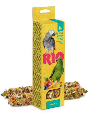 ريو اعواد الفواكه المشكلة والتوت للببغاء RIO Stick...