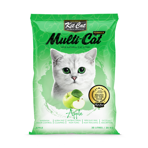 كت كات رمل لجميع انواع القطط برائحة التفاح Kit Cat...