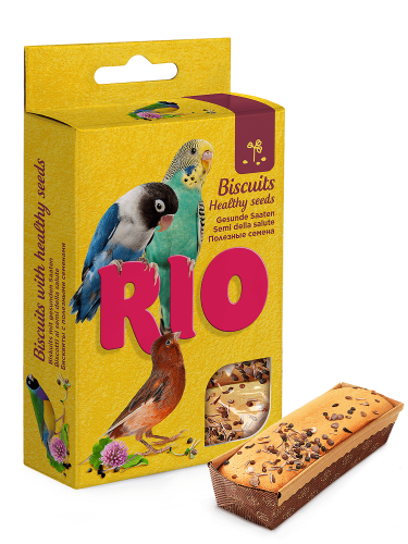 بسكويت ريو لجميع طيور الزينة مع البذور الصحية RIO...