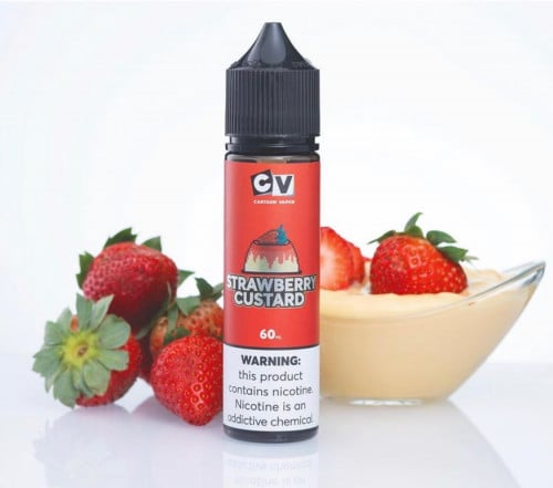 نكهة سي في كاسترد الفراولة  STRAWBERRY CUSTARD