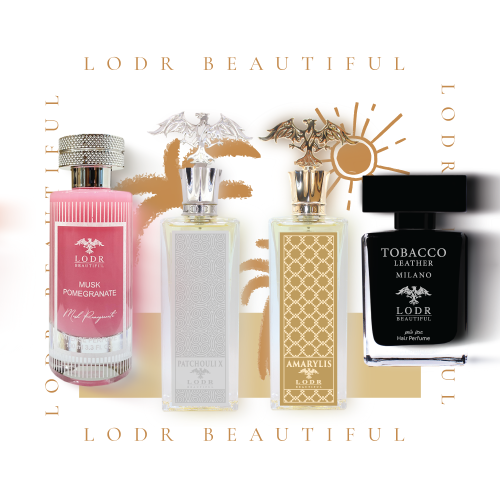 باتشولي +امارليس+مسك رومان+معطر شعر توباكو