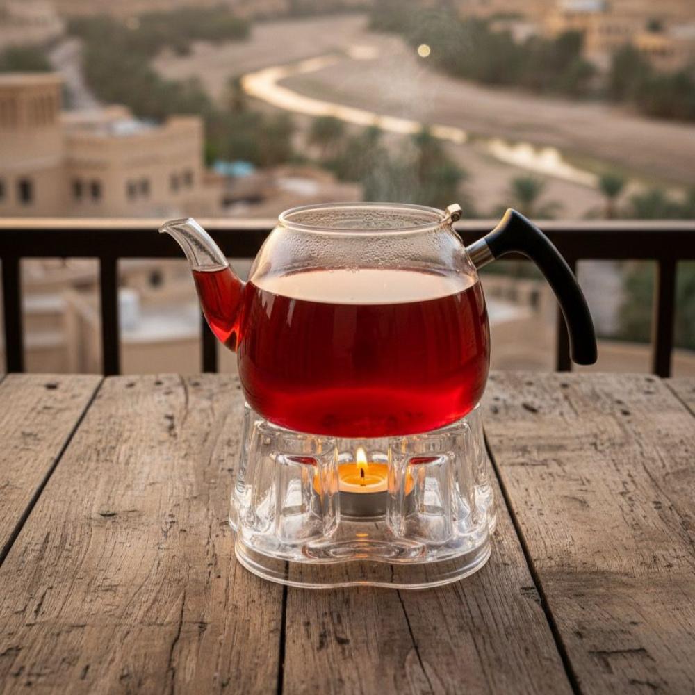 قاعدة ابريق زجاج