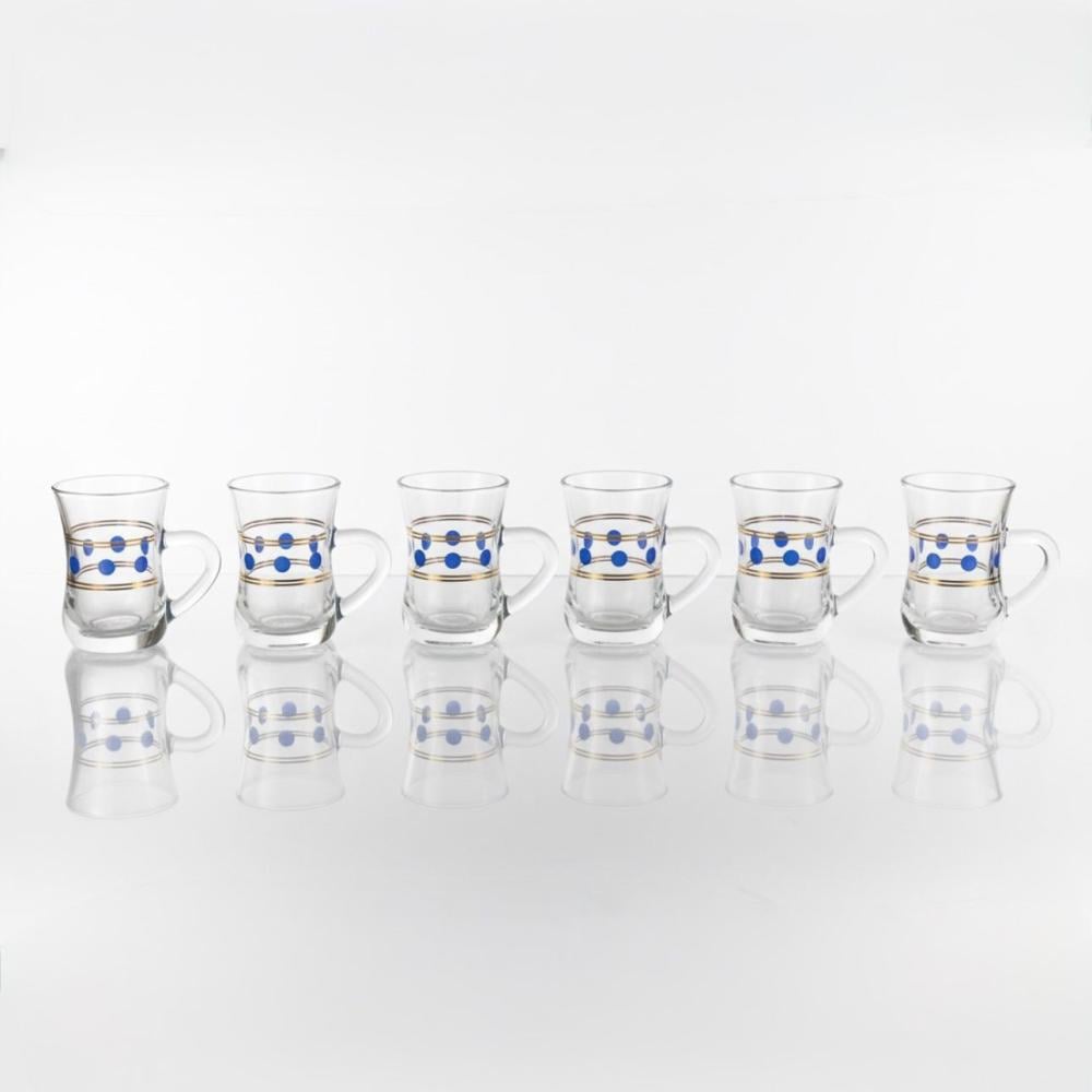 بيالة نقطة زرقاء - 6 حبة