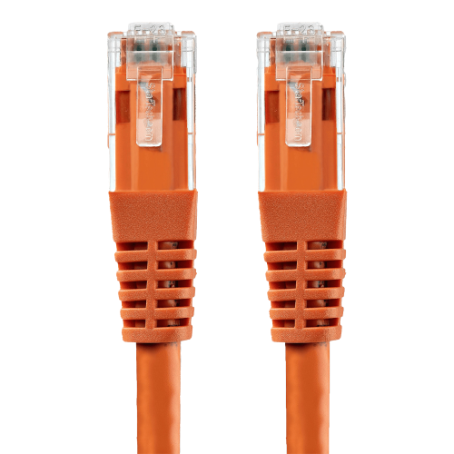 كيبل انترنت 1 متر CAT6 لون برتقالي