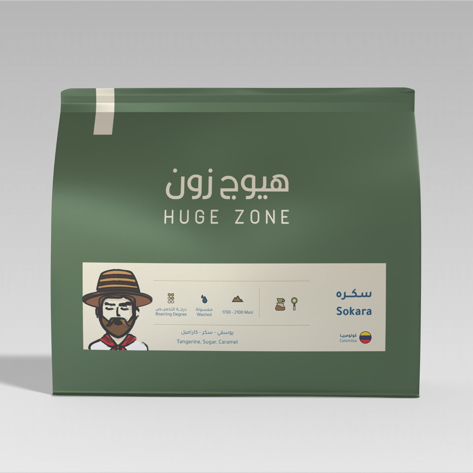 قهوة سكرة كولومبيا