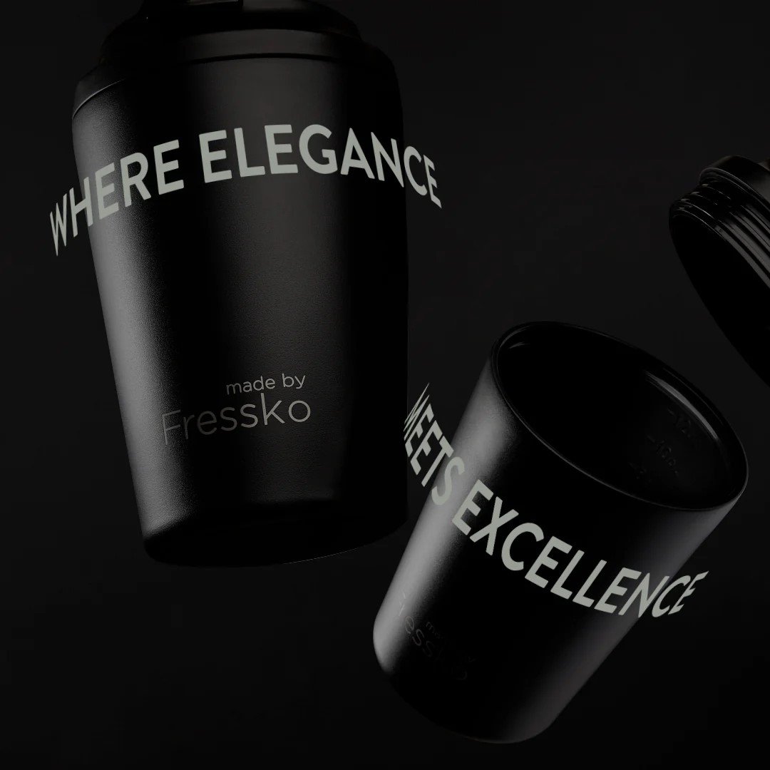 (8OZ- CAMINO) Coal Ceramic Interior Reusable Cup - Fressko