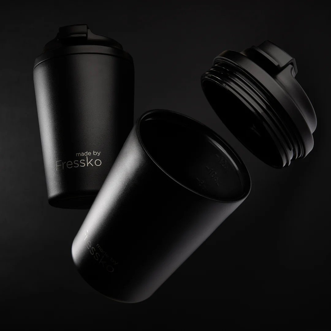(8OZ- CAMINO) Coal Ceramic Interior Reusable Cup - Fressko